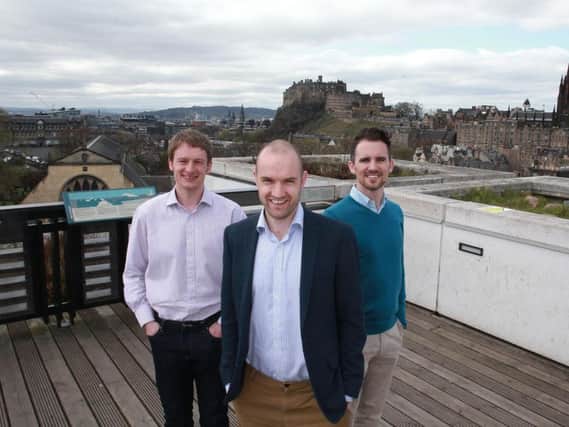 Alastair Andrew (co-founder and CTO of Airts), Andrew Bone (co-founder and CEO) an Richard Cassidy (CCO). Picture: Contributed
