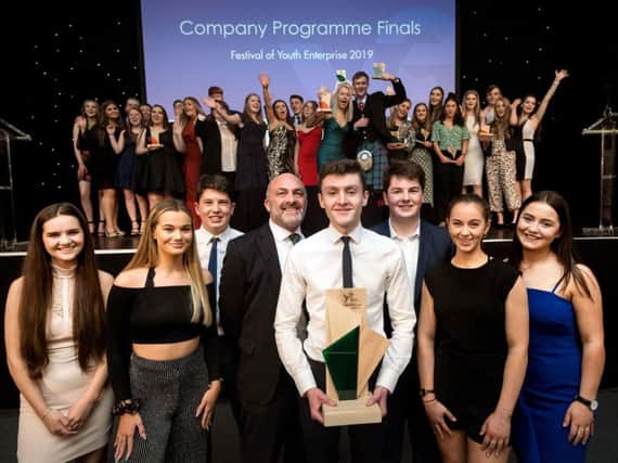 The Festival of Youth Enterprise Championship 2019 was won by a team from Fortrose Academy. Picture: contributed.