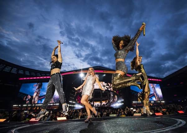Mel C, Mel B, Emma and Geri rolled back the years with a slick performance, the girl gang seeming spontaneous and genuinely touched by their reception by the loud and enthusiastic crowd. Picture: Andrew Timms