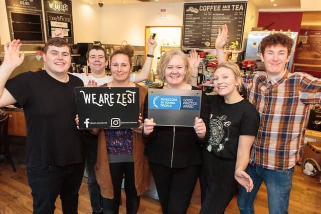 From left: Zest team members Lewis Weston, Hamish Hutcheson, Caroline White, Lisa Cathro, Olivia Dunderdale and Leo Hector. Picture: Contributed