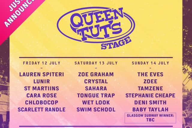 The new Queen Tut's Stage at TRNSMT Festival has been billed as 'a real step in the right direction' by promoters DF Concerts.