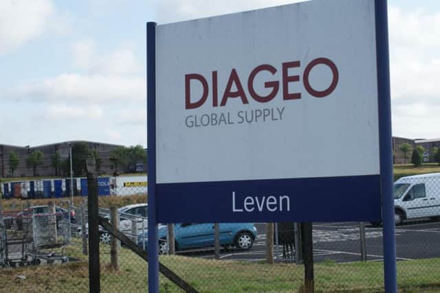 Police are appealing for information about the incident which took place at Diageo plant in Leven.