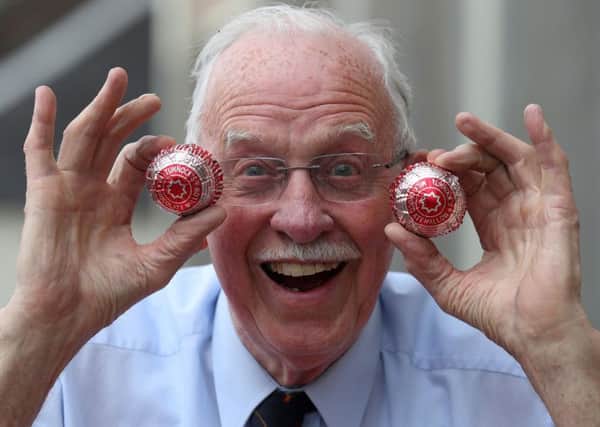 The man who invented the Tunnock's Teacake Boyd Tunnock with his Tunnock Teacakes at their headquarters in Uddingston, after he was knighted in the Queen's Birthday Honours. Picture: Andrew Milligan/PA Wire