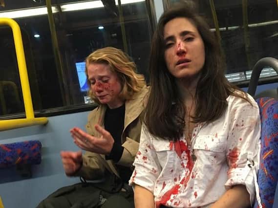 Melania and Chris were attacked on a night bus. Picture: Facebook