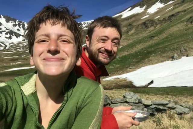 The couple before the horrific bear attack.
