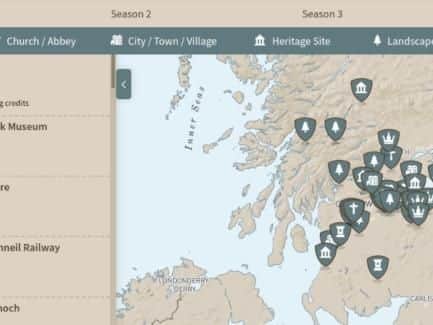 The map from Visit Scotland has made it easier than ever to see where Scotland has been used as a filming location (Photo: Visit Scotland)