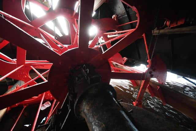 Inside one of the two paddle boxs. Picture: John Devlin