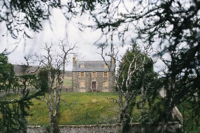 The area is dotted with boarded-up homes and derelict buildings with the land and many of the properties owned by a London-based financier. PIC: The Cabrach Trust.