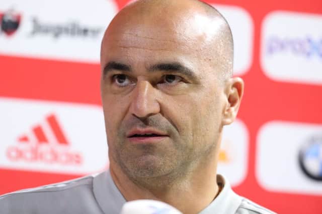 Belgium head coach Roberto Martinez.