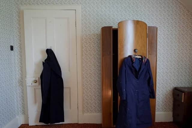 Jackets still hang in one of the bedrooms of this home in The Cabrach, a God-fearing farming community in a remote area of Moray. PIC: The Cabrach Trust.