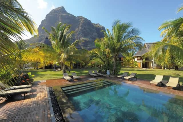 The pool at Beachcomber Resort's Victoria hotel in the north of the island