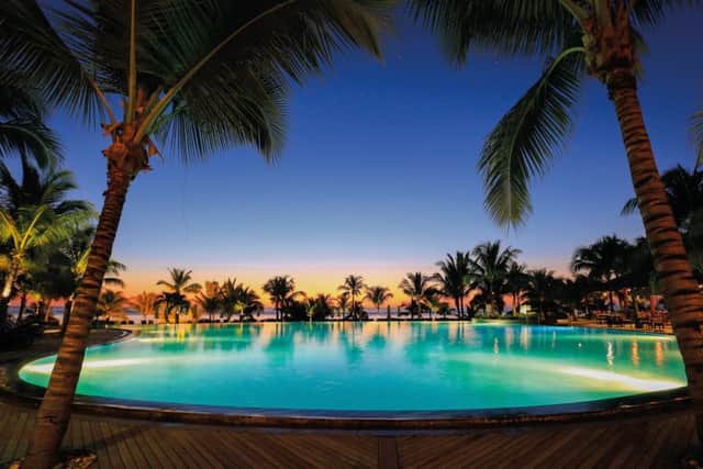 Sunset at Beachcomber's Victoria Hotel, Mauritius