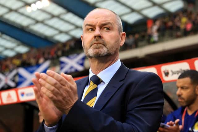 Positive: Scotland boss Steve Clarke. Picture: PA