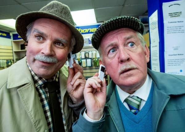 Victor (Greg Hemphill), Jack (Ford Kiernan) in Still Game. Photographer: Alan Peebles/BBC