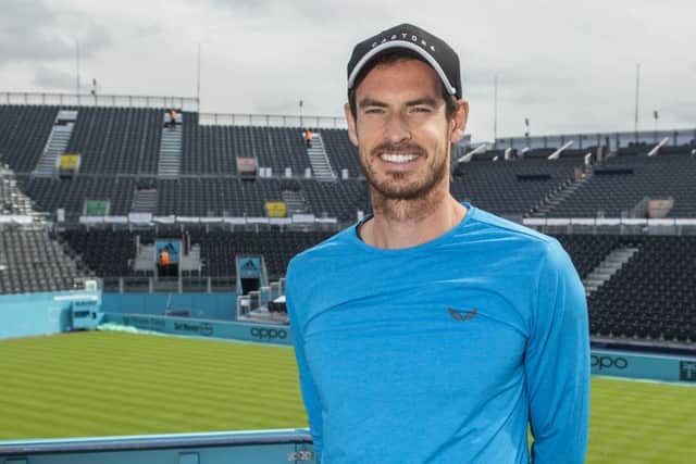 Andy Murray announces the Prime Video Future Talent Award. Picture: Amazon Prime Video/PA Wire