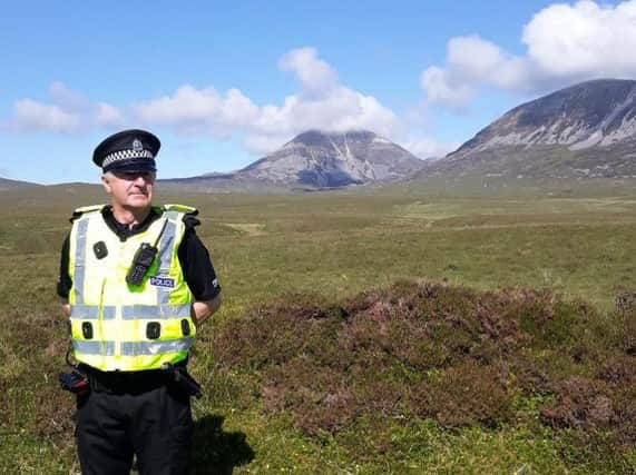 Special Police Constable Donald Ewen Darroch, on the Isle of Jura. Picture: Police Scotland