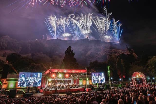 Edinburgh Festival ends in a spectacular fireworks display last year