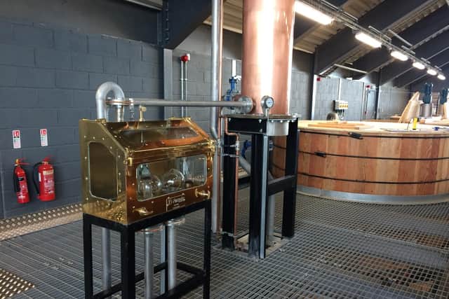 The distillery's spirit is peated and more robust than the Lochranza Distillery.