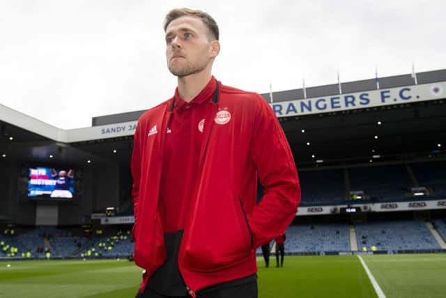 Greg Stewart on a visit to Ibrox with Aberdeen in April. Picture: Alan Harvey/SNS