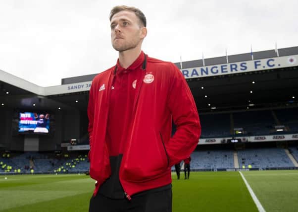 Greg Stewart on a visit to Ibrox with Aberdeen in April. Picture: Alan Harvey/SNS