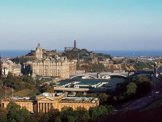 The Balmoral is a landmark on the Edinburgh skyline.