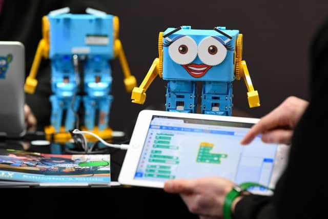 Robotical has sold 5,000 units of Marty the Robot, which helps to teach children coding skills. Picture: Andreas Gebert
