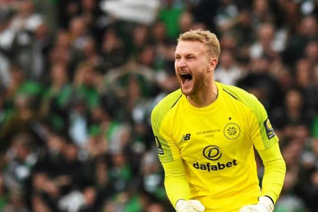Scott Bain has indirectly urged Celtic to sign Oli Burke from West Brom, posting "Bring him back" in a social media post.