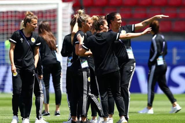 Scotland players in Rennes ahead of clash with Japan.
