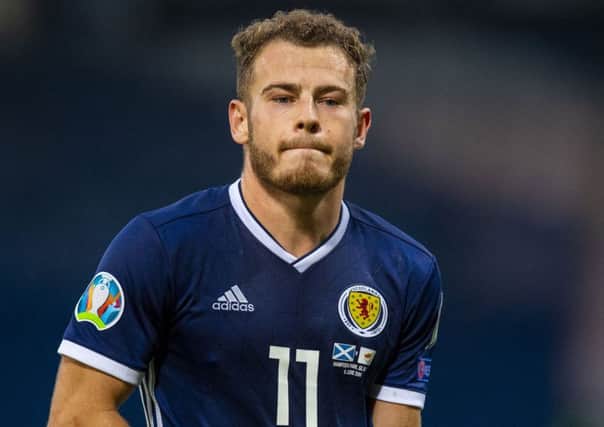 Ryan Fraser in action for Scotland against Cyprus. Picture: Ross MacDonald/SNS
