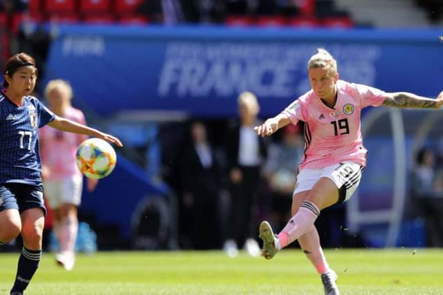 Scotland fell to a 2-1 defeat to Japan despite Lana Clelland's goal.