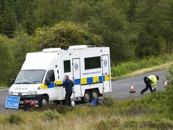 The remains were discovered on the edge of a forest near Glentrool.