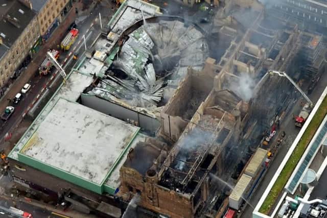 The world-renowned building, designed by Charles Rennie Mackintosh, was extensively damaged when a fire broke out late on 15 June last year. Picture: SWNS