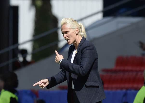 SFA chief executive Ian Maxwell believes Shelley Kerr is in line to become the first female top flight manager in the mens game. Photograph: Lorraine Hill