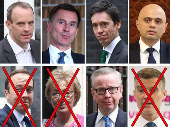 The remaining contenders in the race to be Prime Minster.