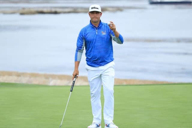 Gary Woodland leads by a shot heading into the final round on the California coast. Picture: Getty Images