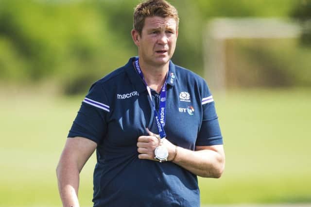 Scotland coch Carl Hogg thought the game should have been abandoned. Picture: SNS.