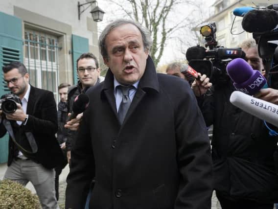 Michel Platini, pictured earlier this year, has been detained for questioning by French police