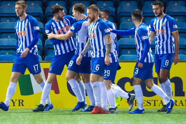 With players like Chris Burke and Kirk Broadfoot Killie were the oldest.