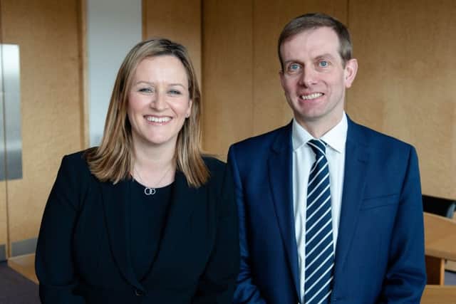 Turcan Connell managing partner Gillian Crandles alongside incoming chairman Alexander Garden. Picture: Julie Broadfoot