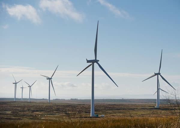 11/02/16 . Eaglesham. Whitelee Windfarm. A windfarm or wind park is a group of wind turbines in the same location used to produce electricity. A large wind farm may consist of several hundred individual wind turbines and cover an extended area of hundreds of square miles, but the land between the turbines may be used for agricultural or other purposes. electricity , wind farm, windfarm , turbin, turbines, wind turbines. gv, GV, GENERAL VIEW, general view.