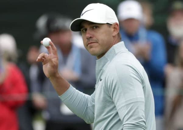 Brooks Koepka was one of the players cauught on camera spitting at Pebble Beach. Picture: AP.