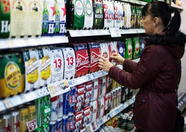 Scots alcohol purchases have fallen to the lowest level in quarter of a century (Picture: John Devlin)