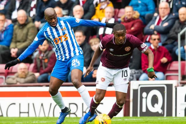 Panathinaikos are the latest team to express an interest in Arnaud Djoum. The midfielder's contract at Hearts has expired with the club keen to keep him.
