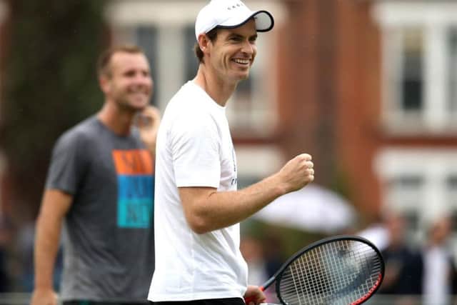 Andy Murray gears up ahead of his return to the tennis court.