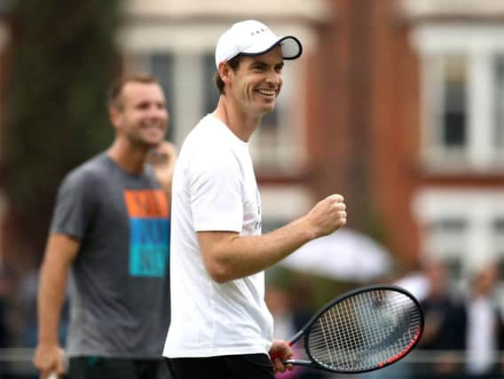 Andy Murray gears up ahead of his return to the tennis court.