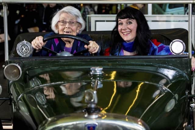 Yvette Le Couvey with Riverside Museum transport and technology curator Heather Robertson. Picture: Craig Williamson/SNS