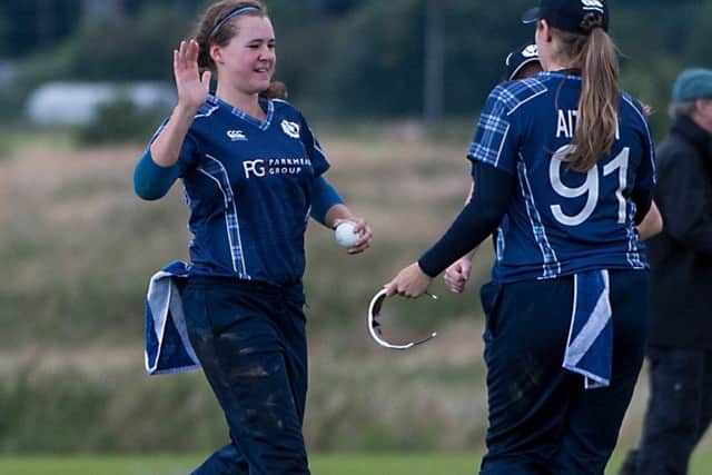 Scotland's Kathryn Bryce, left. Picture: Cricket Scotland