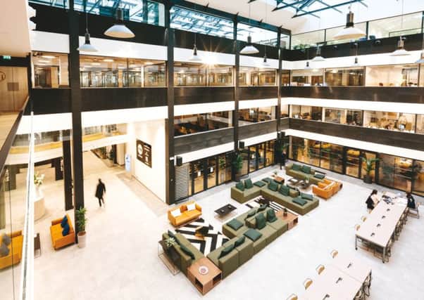 Some WeWork properties have private and communal spaces. Picture: Nick Tortajada
