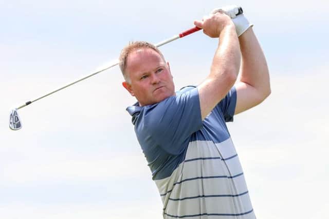 Alastair Forsyth on his way to a 67 in the third round of the Titleist & Footjoy PGA Professional Championship at Hunstanton. Picture: Adrian Milledge