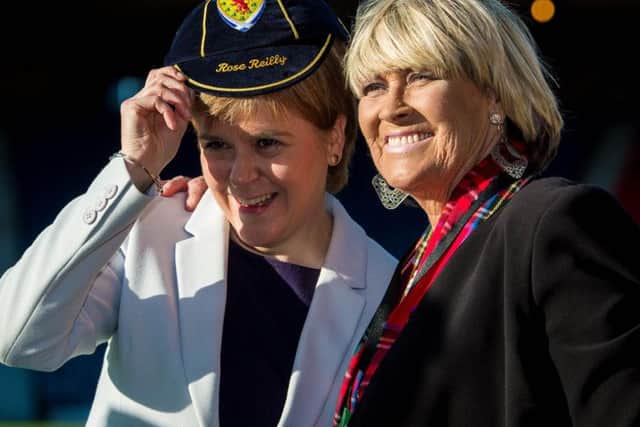 Rose Reilly, right, with Nicola Sturgeon. Picture: SNS